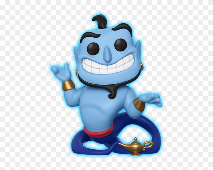 Genie With Lamp Glow Specialty Series Exclusive Pop - Aladdin Genie Funko Pop Clipart #1544274