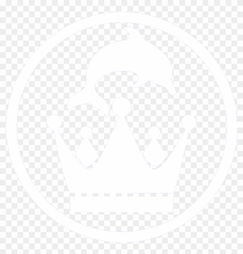 Royal Dolphin Swim - King Crown Logo Clipart