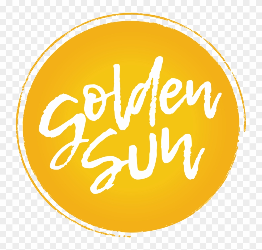 Golden Sun Logo Color - Calligraphy Clipart
