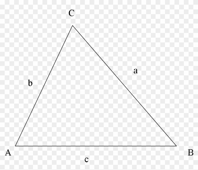Triangle Abc With Sides A B C 2 - Ab And C In A Triangle Clipart
