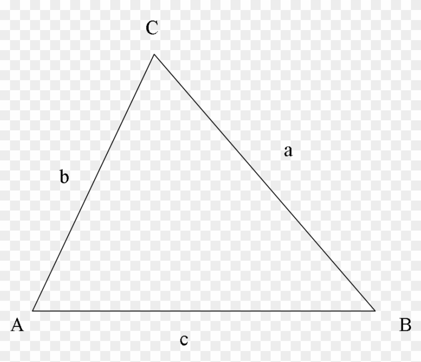 Triangle Abc With Sides A B C 2 - Ab And C In A Triangle Clipart #1545512