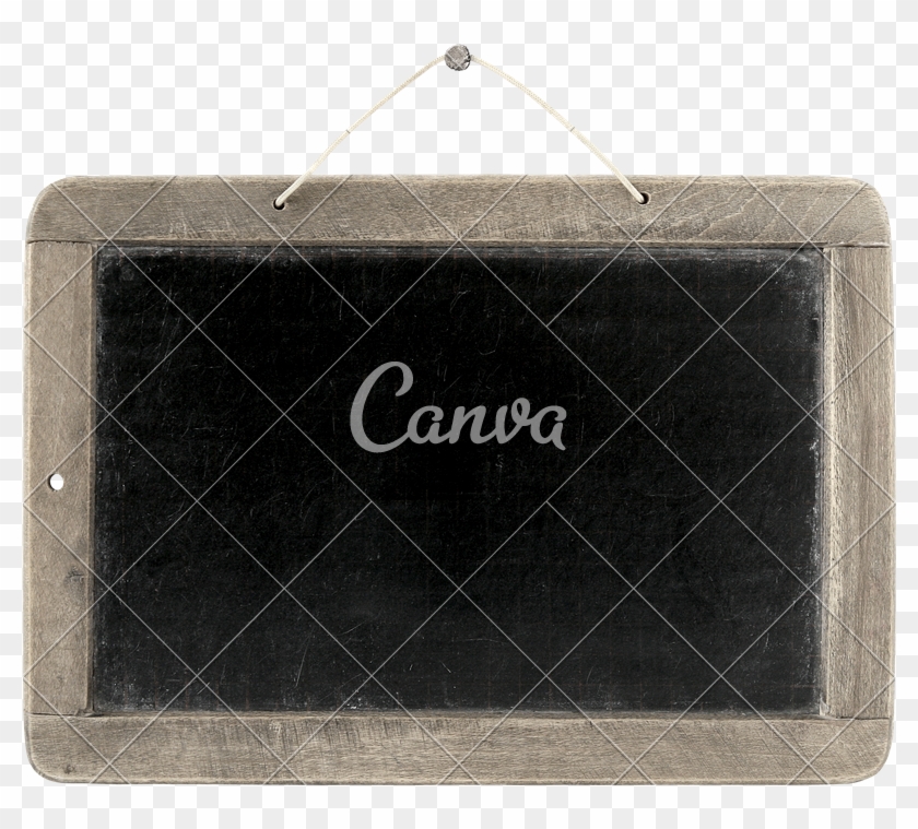Nailed Old Vintage Blackboard Transparent Background - Canva Clipart #1545662