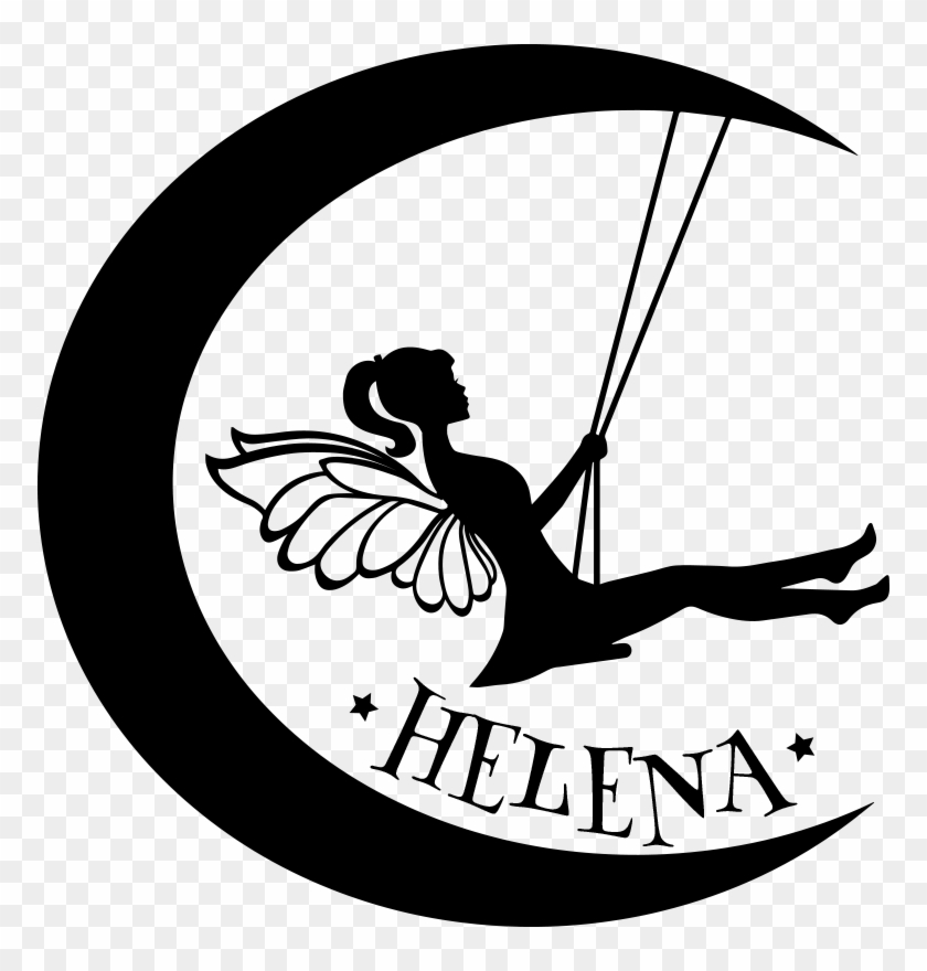 1 - - Sitting Fairy Silhouette Clipart #1545753