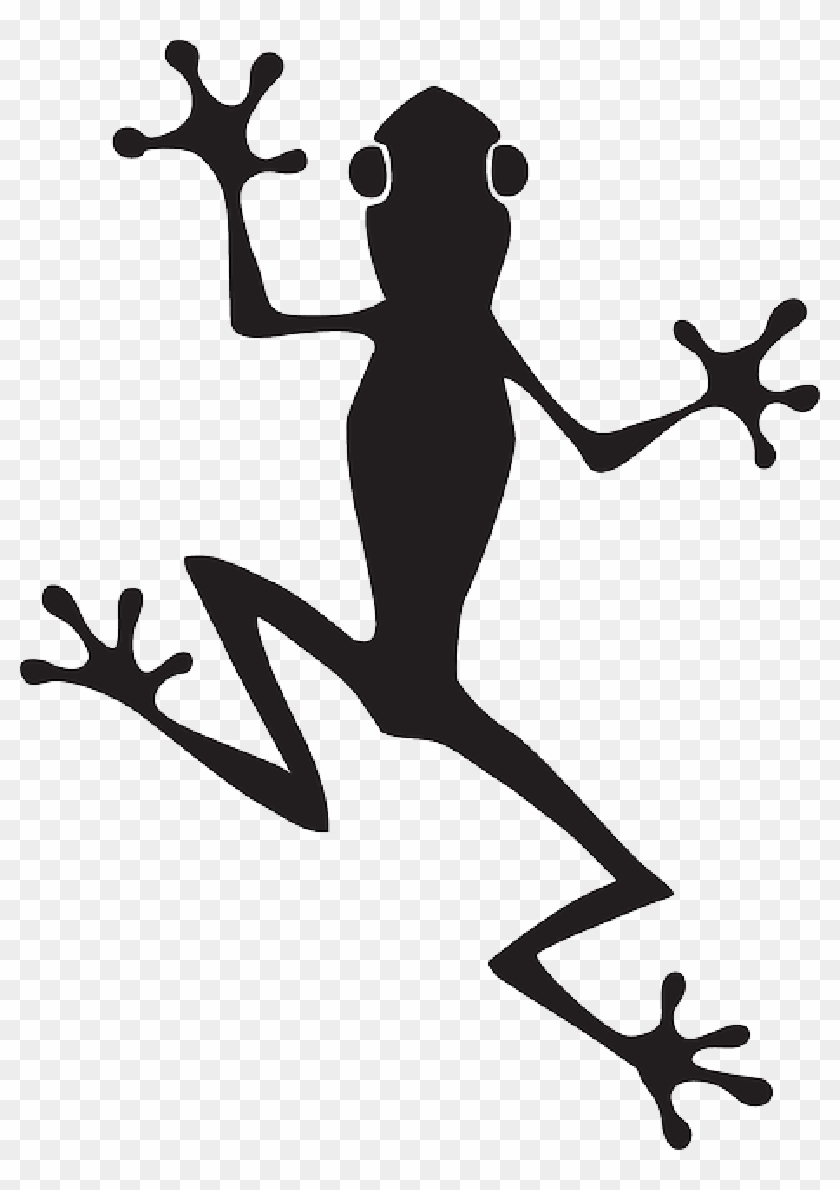 Sad Fairy Silhouettes - Frog Vector Free Clipart