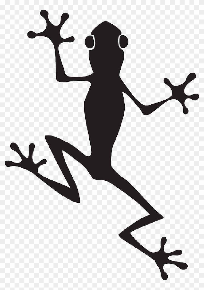 Sad Fairy Silhouettes - Frog Vector Free Clipart #1545792
