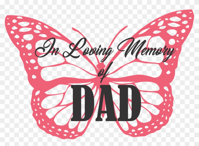 In Loving Memory Of Dad - Butterfly Drawing Images With Colour Clipart #1545814
