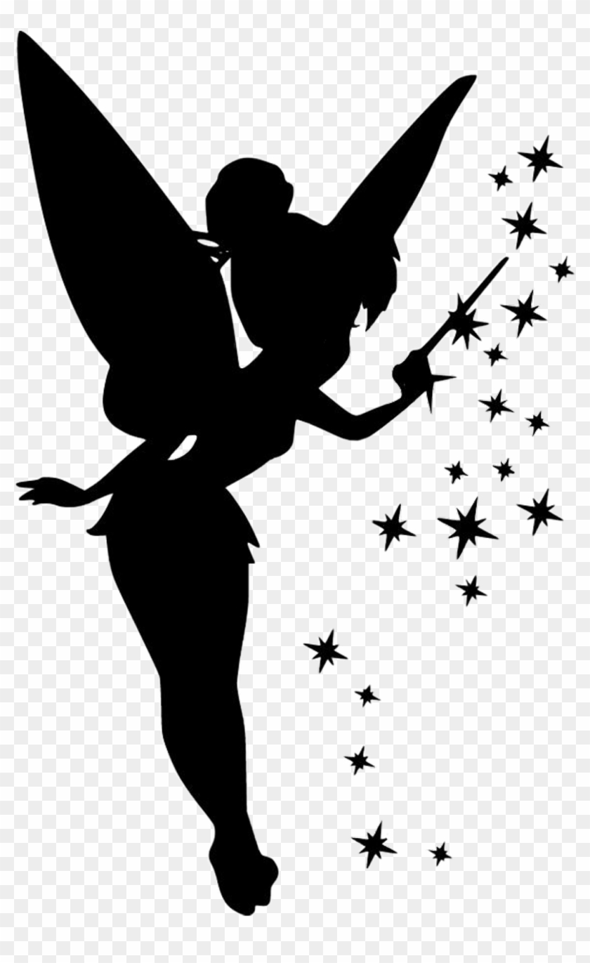 Scsilhouette Sticker - Tinkerbell Silhouette Clipart
