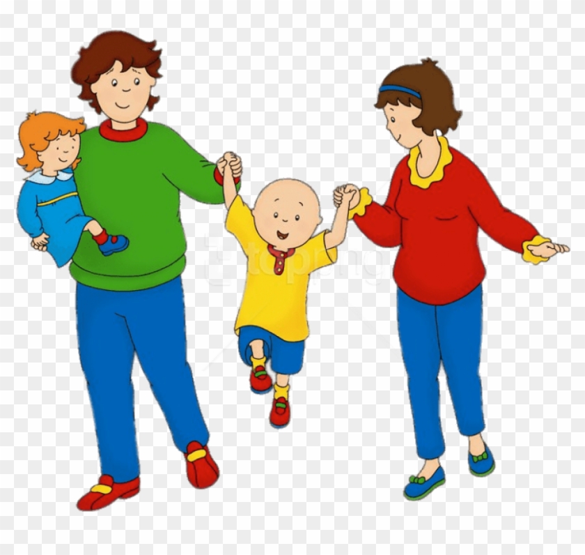 Free Png Download Caillou With His Parents And Sister - Childhood Ruined Facts Clipart