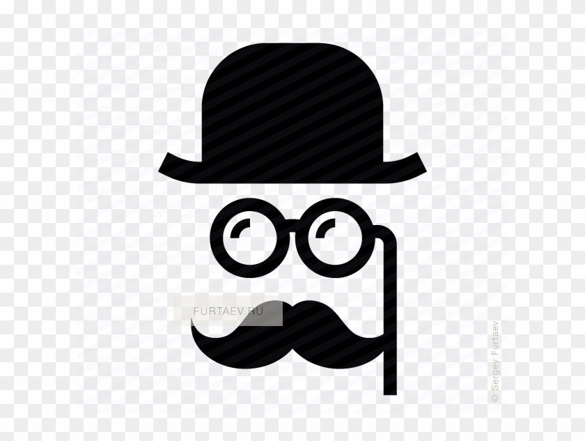 Gentleman Vector - Monocle Icon Clipart