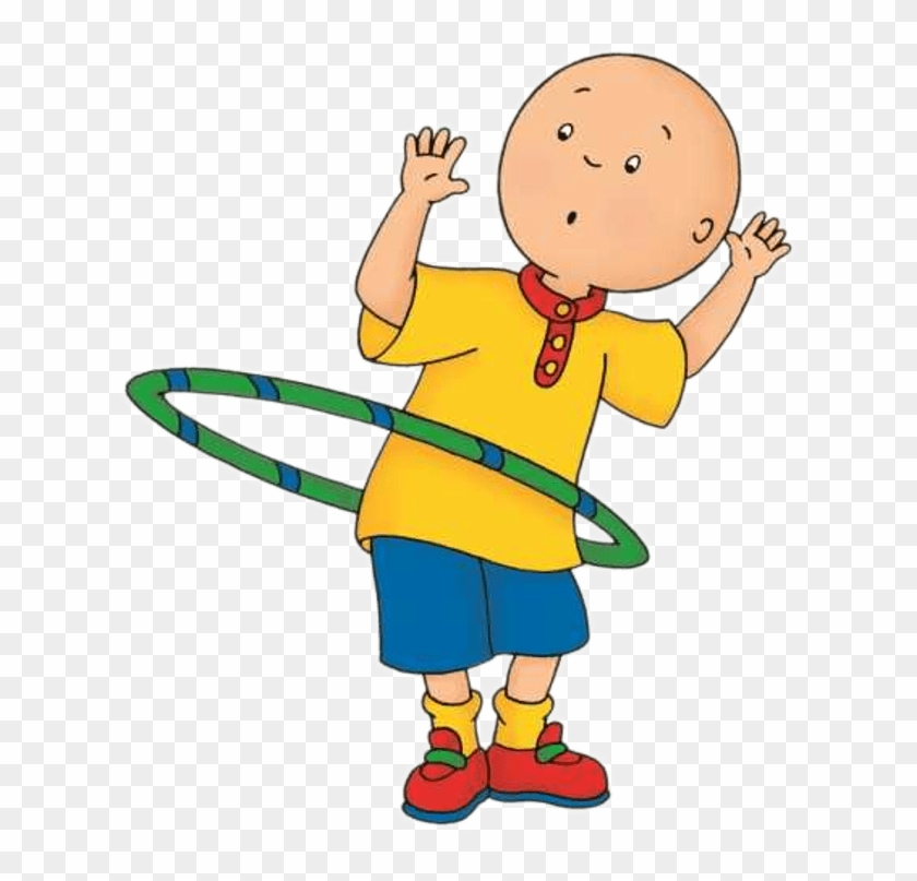 Caillou Playing With The Hula Hoop - Hula Hoop Clip Art - Png Download