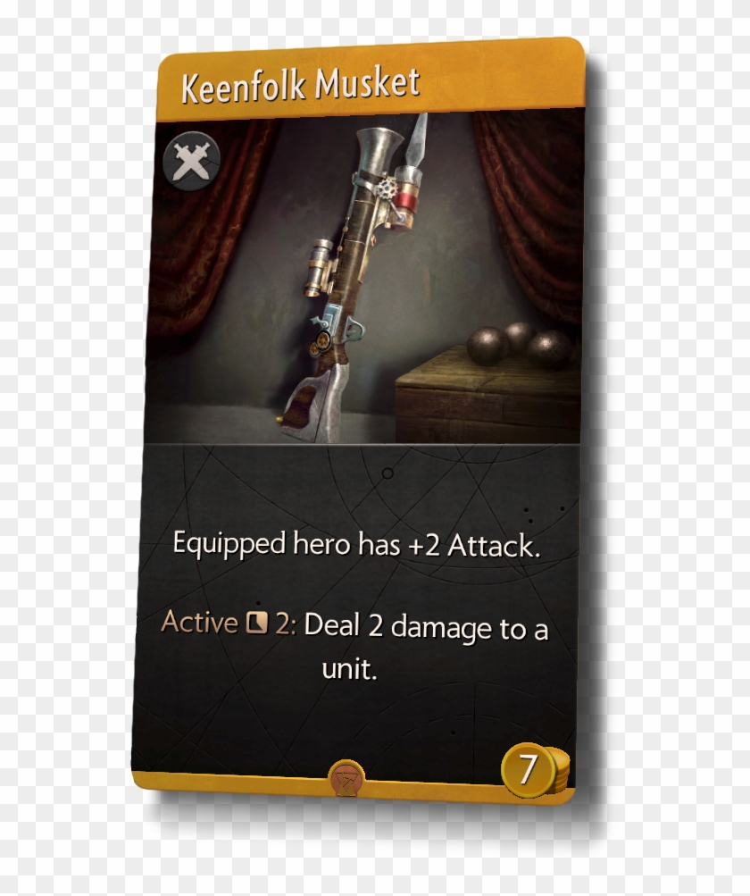 Keenfolk Musket - Item - Weapon - 7 Gold - Apotheosis Blade Artifact Clipart #1546529