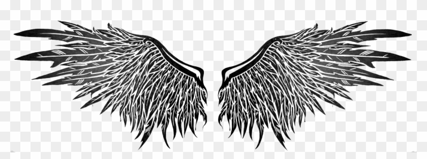 Dark Angel Wings Drawing Clipart