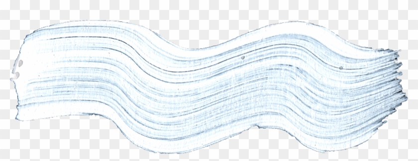 26 White Paint Brush Stroke - Wood Clipart