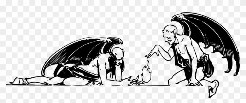 Two Devils Clipart
