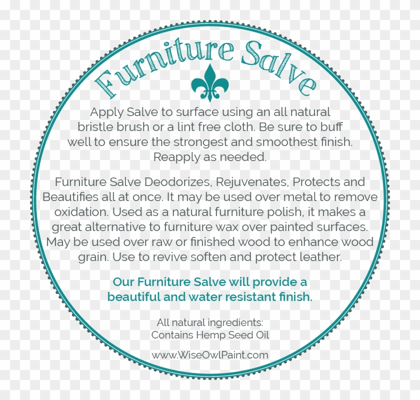 Our Furniture Salve Is Now Available In Riotous Rain, - Circle Clipart #1546918