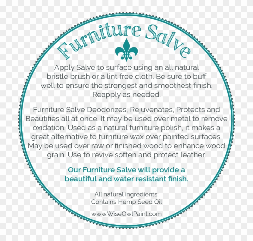 Our Furniture Salve Is Now Available In Riotous Rain, - Circle Clipart