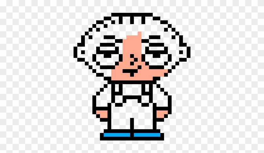 Stewie Griffin - Stewie Griffin Minecraft Pixel Art Clipart #1547211