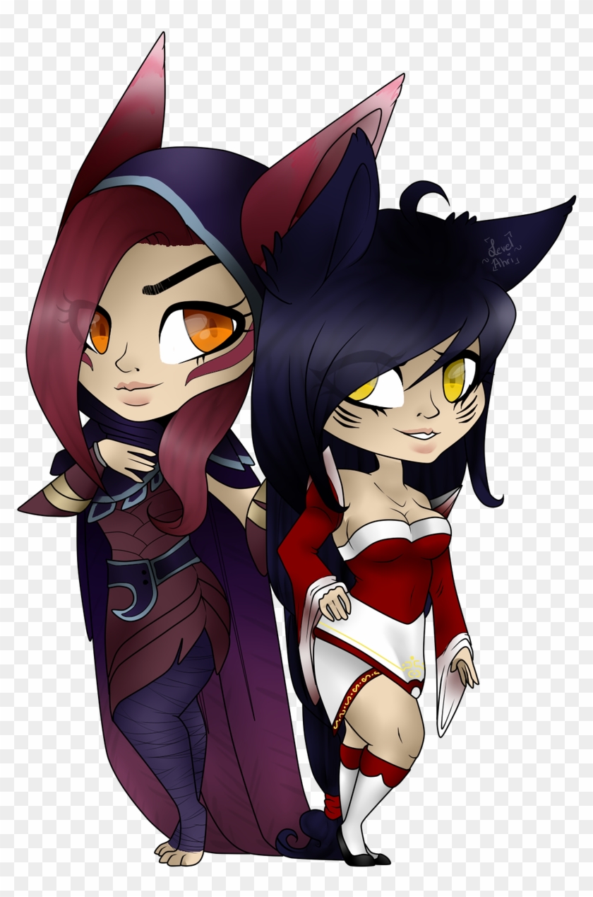 #newchamp #leagueoflegends #xayah #adc #ahri #yellow - Xayah And Ahri Clipart #1547283
