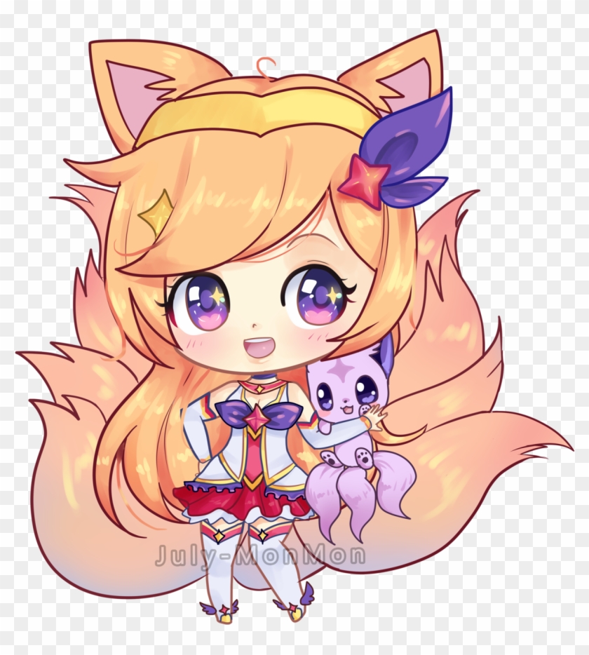 Star Guardian Ahri Chibi Hope You Like It I'm Happy - Ahri Star Guardian Chibi Clipart