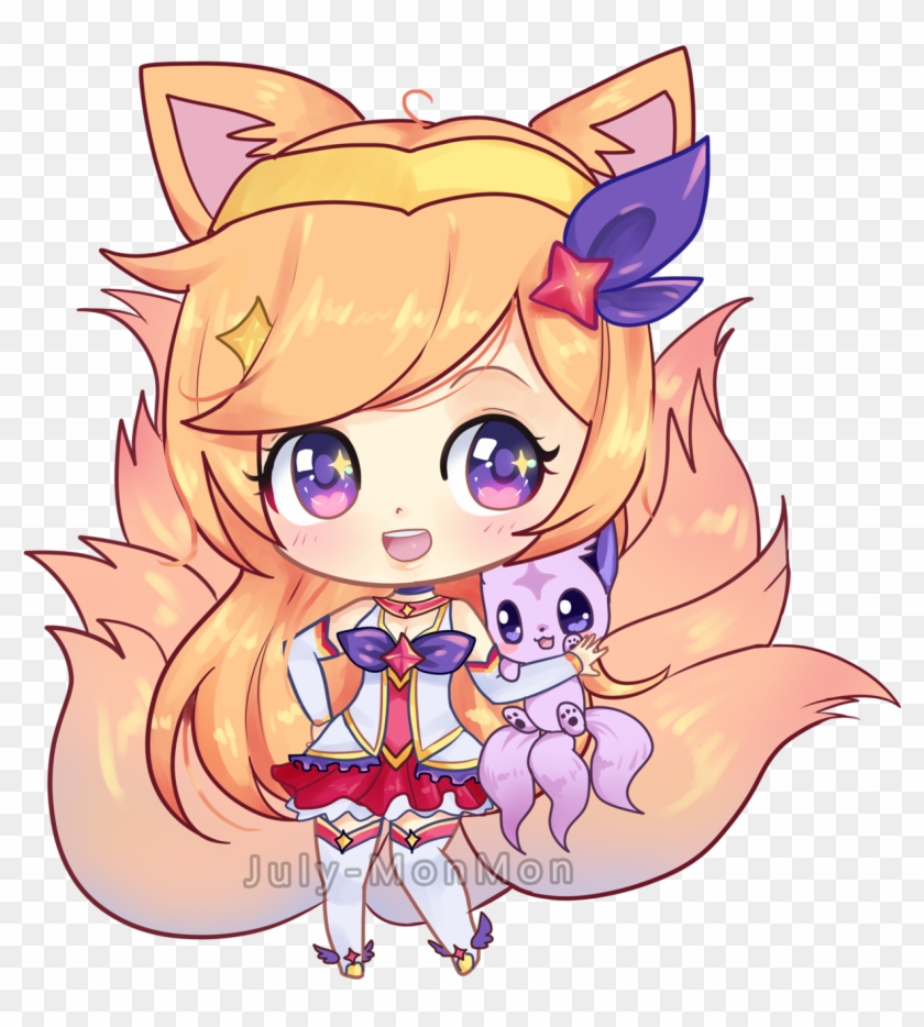 Star Guardian Ahri Chibi Hope You Like It I'm Happy - Ahri Star Guardian Chibi Clipart #1547450