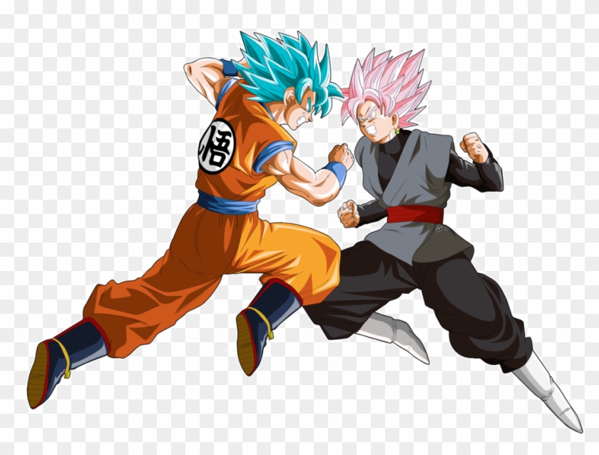 El Noticiero De Black Goku - Goku Vs Goku Black Clipart