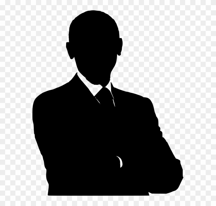Male-headshot - Crossed Arms Silhouette Png Clipart #1547512