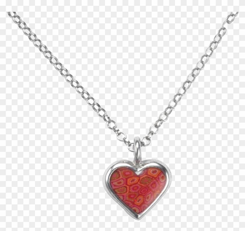 Necklace Png - Red Heart Pendant Png Clipart #1547650