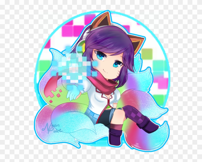 600 X 600 8 - Arcade Ahri Chibi Png Clipart #1547759