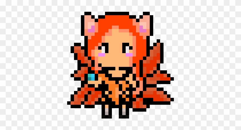 Foxfire Ahri - Cartoon Clipart