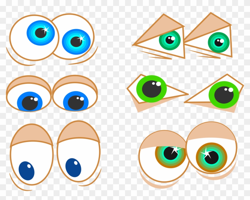 Big Image - Cartoon Eyes Clip Art - Png Download