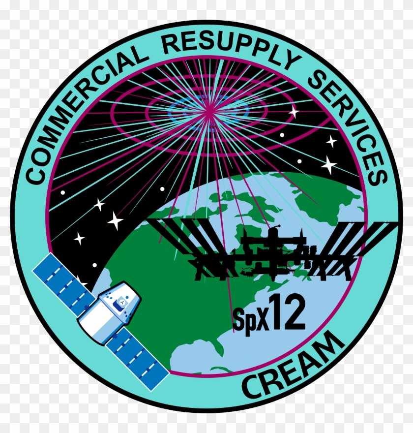 Spacex Crs-12 Patch Clipart #1549030