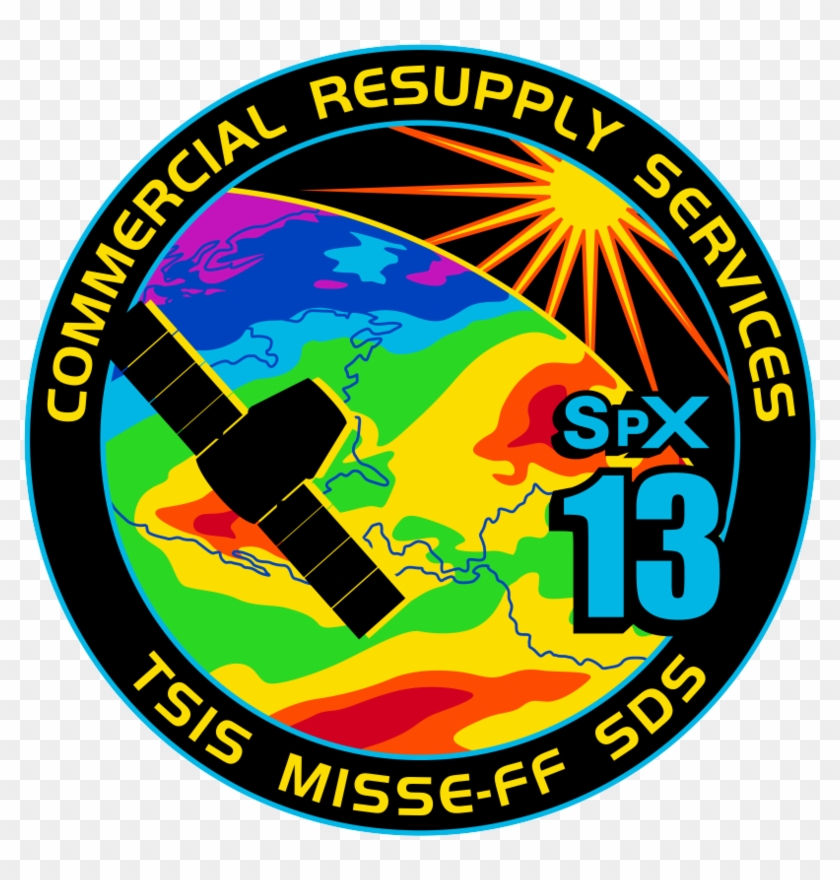 Spacex Crs 13 Mission Patch Image Credit Spacex - Crs 13 Mission Patch Clipart