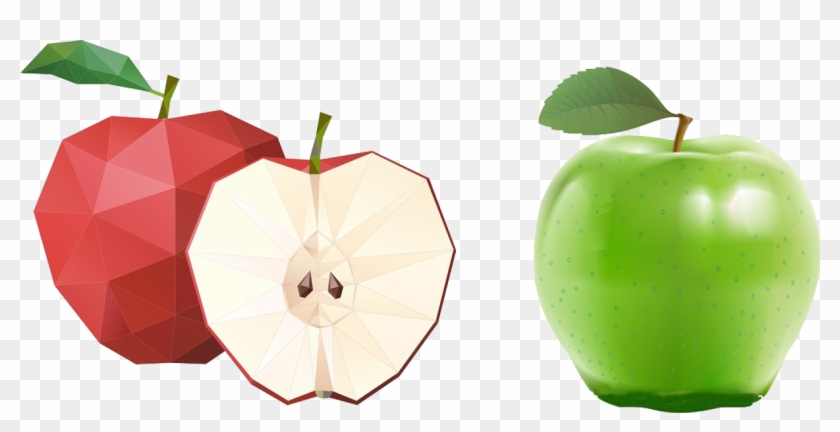 Hand-painted Apples 1215*567 Transprent Png Free - Vector Clipart