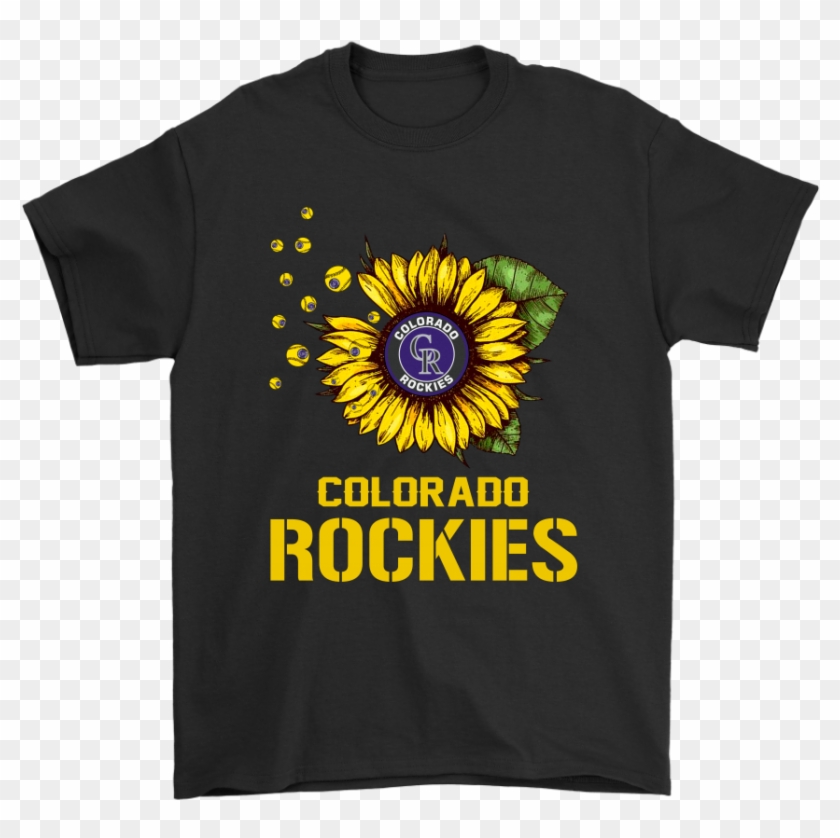 Colorado Rockies Sunflower Mlb Baseball Shirts - Lsdxoxo T Shirt Clipart #1549785