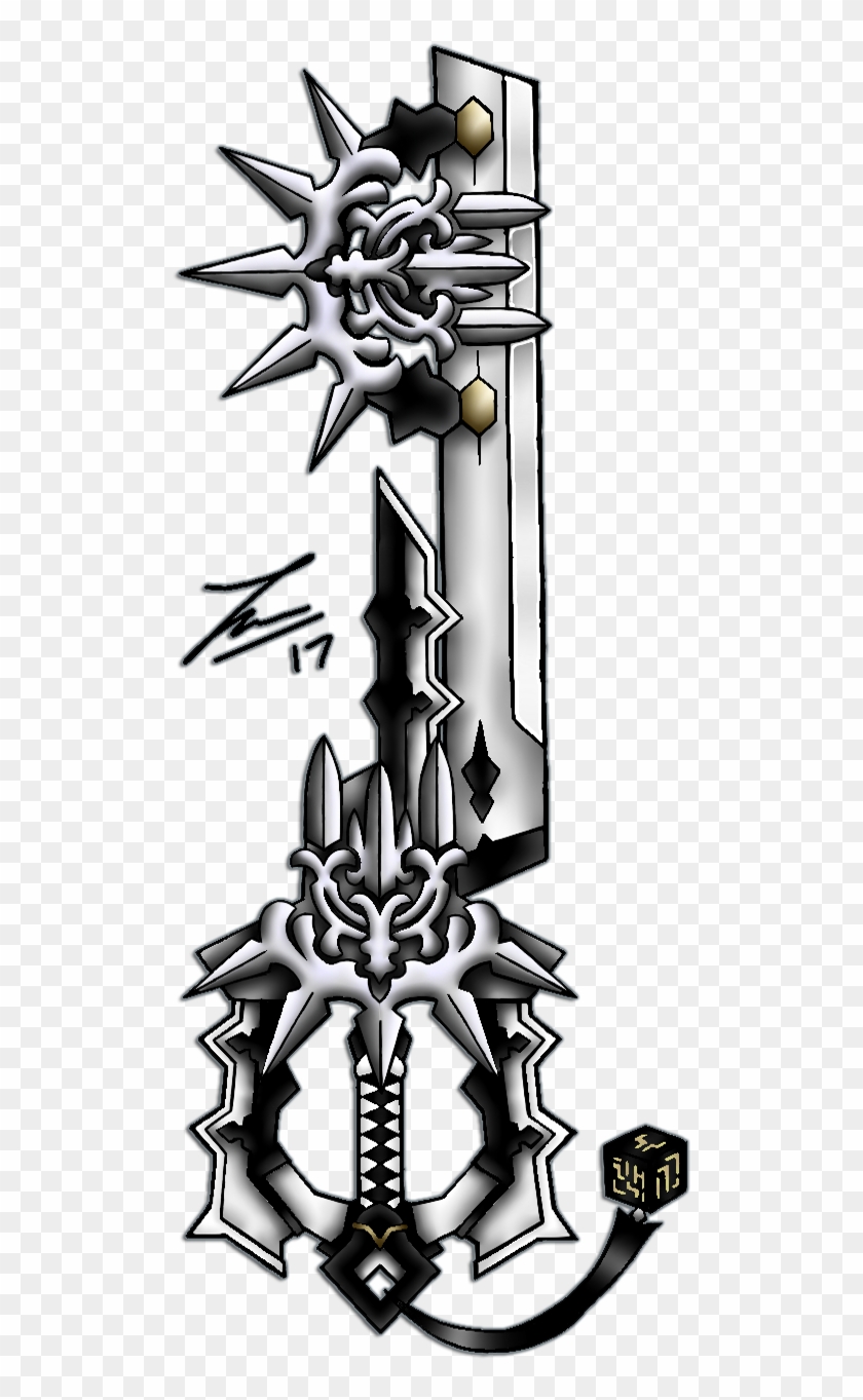 Glory To Mankind A Keyblade I Designed Last Year In - Poster Clipart #1550214