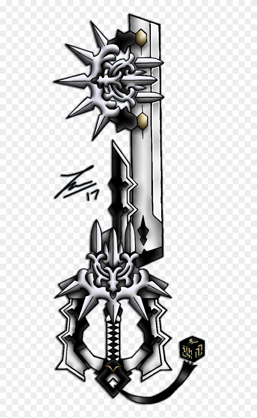 Glory To Mankind A Keyblade I Designed Last Year In - Poster Clipart