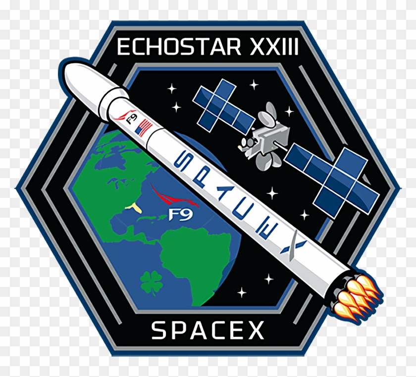 Spacex Falcon 9 Echostar 23 Mission Patch - Echostar 23 Patch Clipart #1550319