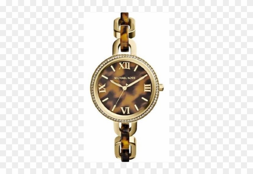Mk4281 Michael Kors Delaney Mini Golden Tortoise Ladies - Michael Kors Mk4281 Clipart #1550578