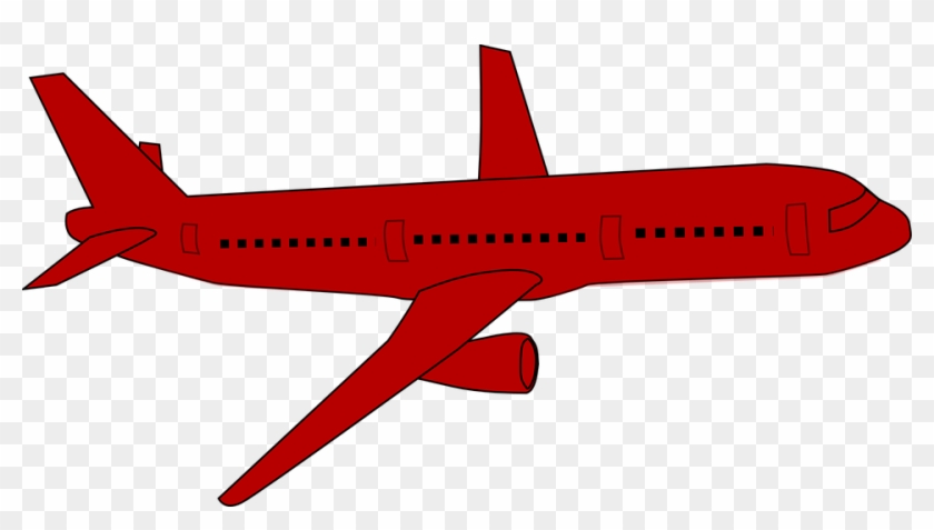 Flight Clipart Jet Airplane - Aeroplane Red - Png Download
