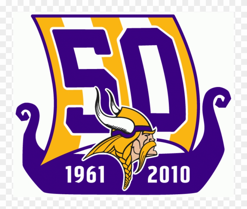 Minnesota Vikings Iron On Stickers And Peel-off Decals - Minnesota Vikings 50 Years Clipart