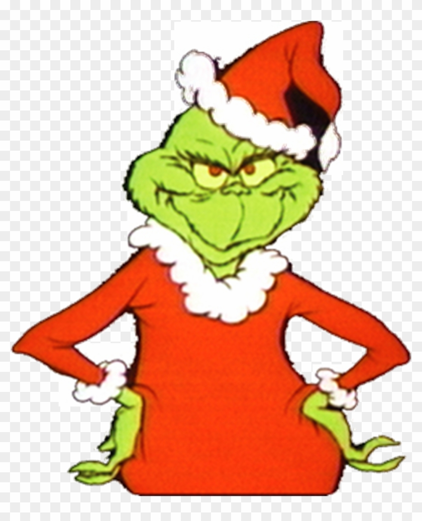 The Png Image In Clip Library - Grinch In Santa Hat Transparent Png