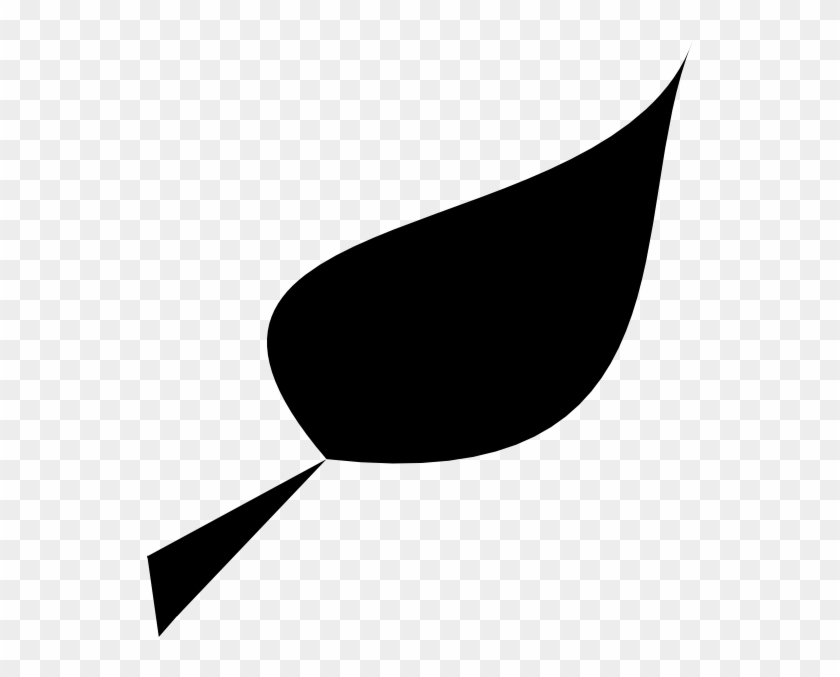 Leaf Clipart Black Png Transparent Png #1552178