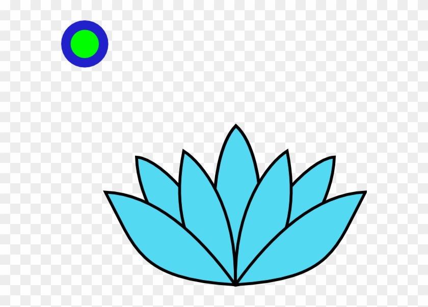 How To Set Use Blue Lotus Blk Outline Hi Svg Vector Clipart #1552303