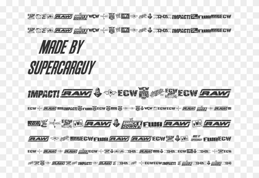 Pro Wrestling Logos Font Preview - Wrestling Clipart