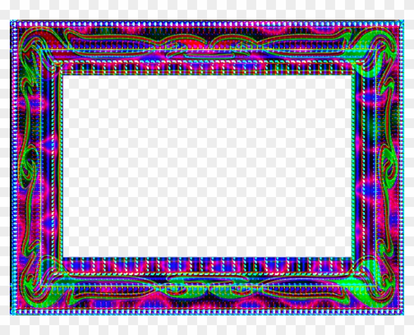 Purple Glitter Border Photo - Circle Clipart