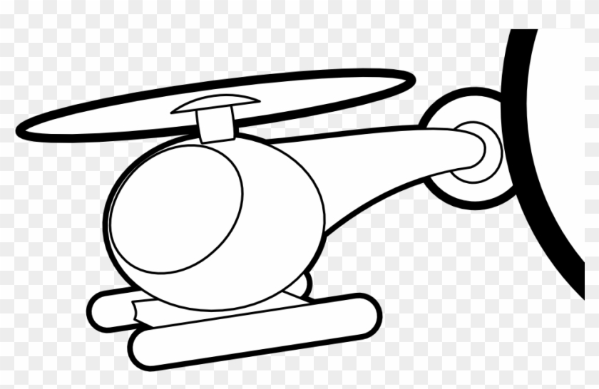 Klsgfx Helicopter 2 Black White Line Linkedin Twitter - Helicopter Black And White Clipart - Png Download