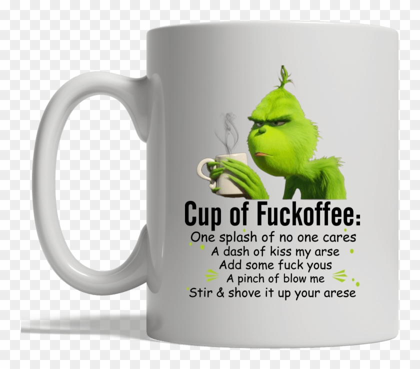 White Mug Left - Nice Hot Cup Of Fuckoffee Clipart #1552869