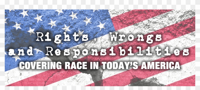 Covering Race In Today's America Logo - Broken American Flag Background Clipart