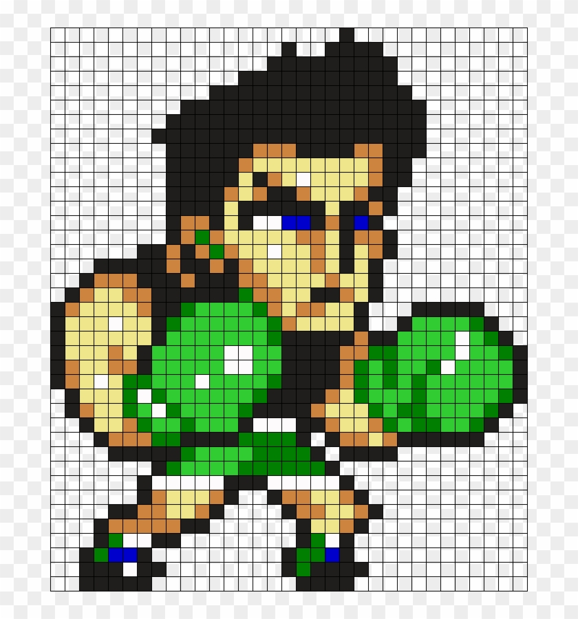 Little Mac Perler Bead Pattern / Bead Sprite - Little Mac Pixel Art Clipart #1553123