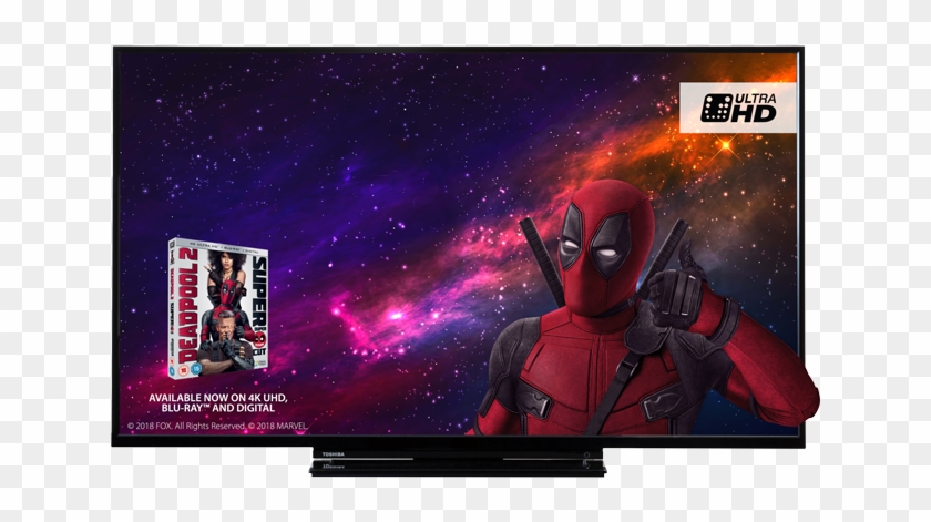 43" Toshiba Ultra Hd Tv Front - Ultra-high-definition Television Clipart